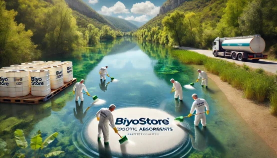 Biyostore patentli toz absorbanları ile su kirliliğini azaltmak için etkili çözüm.